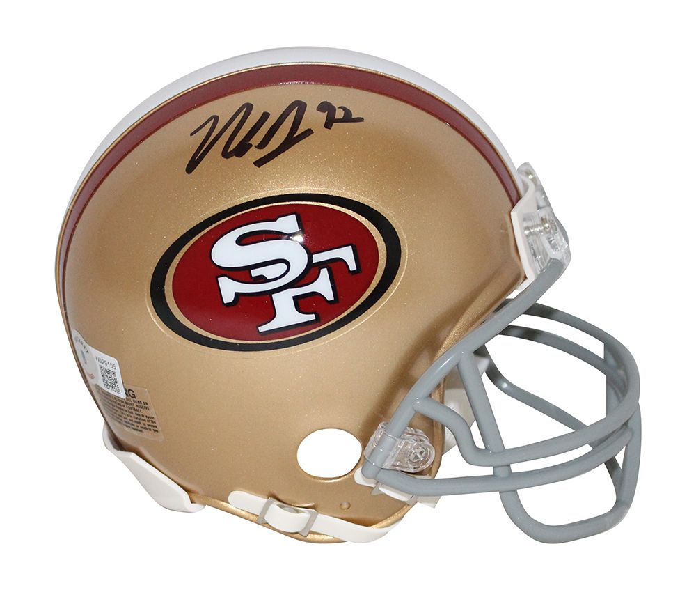 Nick Bosa Autographed/Signed San Francisco 49ers VSR4 Mini Helmet BAS