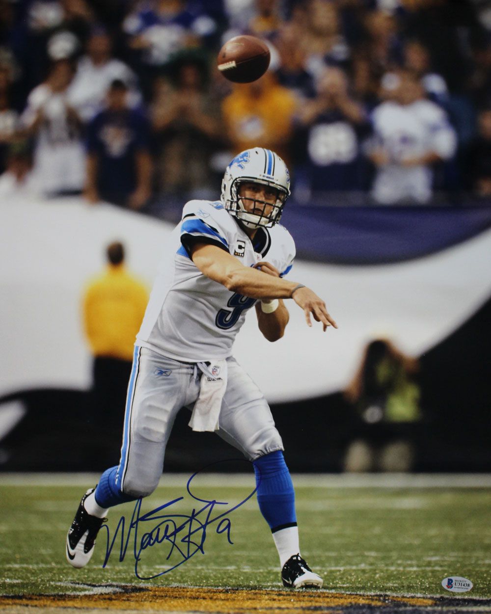 Matt Stafford Autographed/Signed Detroit Lions 16x20 Photo BAS