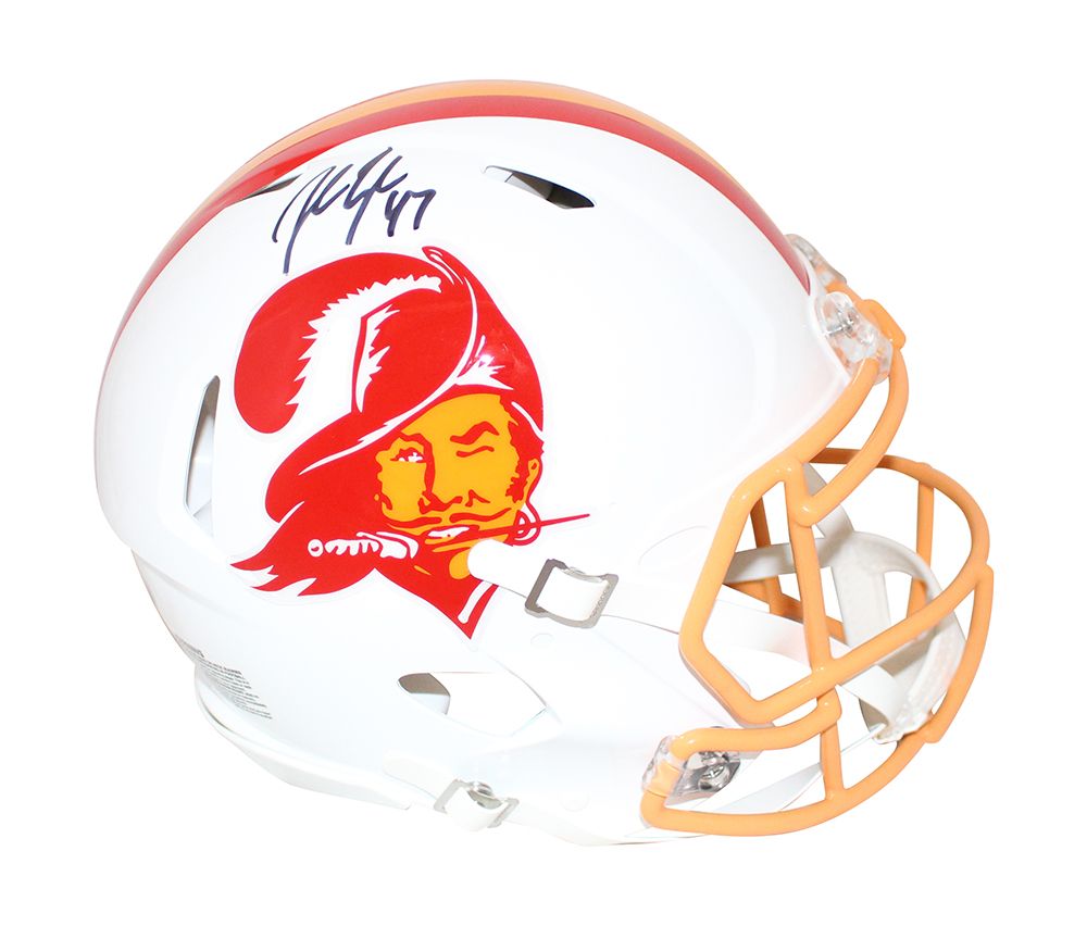 John Lynch Signed Tampa Bay Buccaneers Authentic 76-96 Speed Helmet BAS