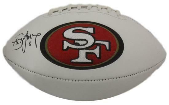 Steve Young Autographed San Francisco 49ers Logo Football (Name Only) JSA