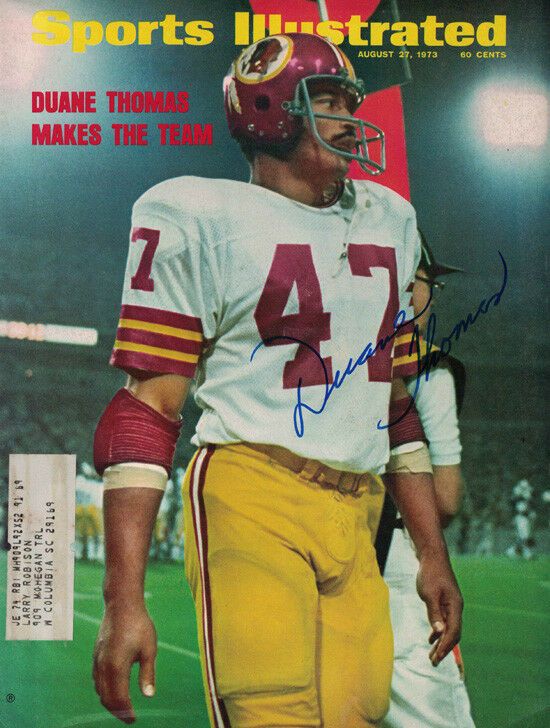 Duane Thomas Autographed Washington Redskins 8/27/73 Sports Illustrated JSA