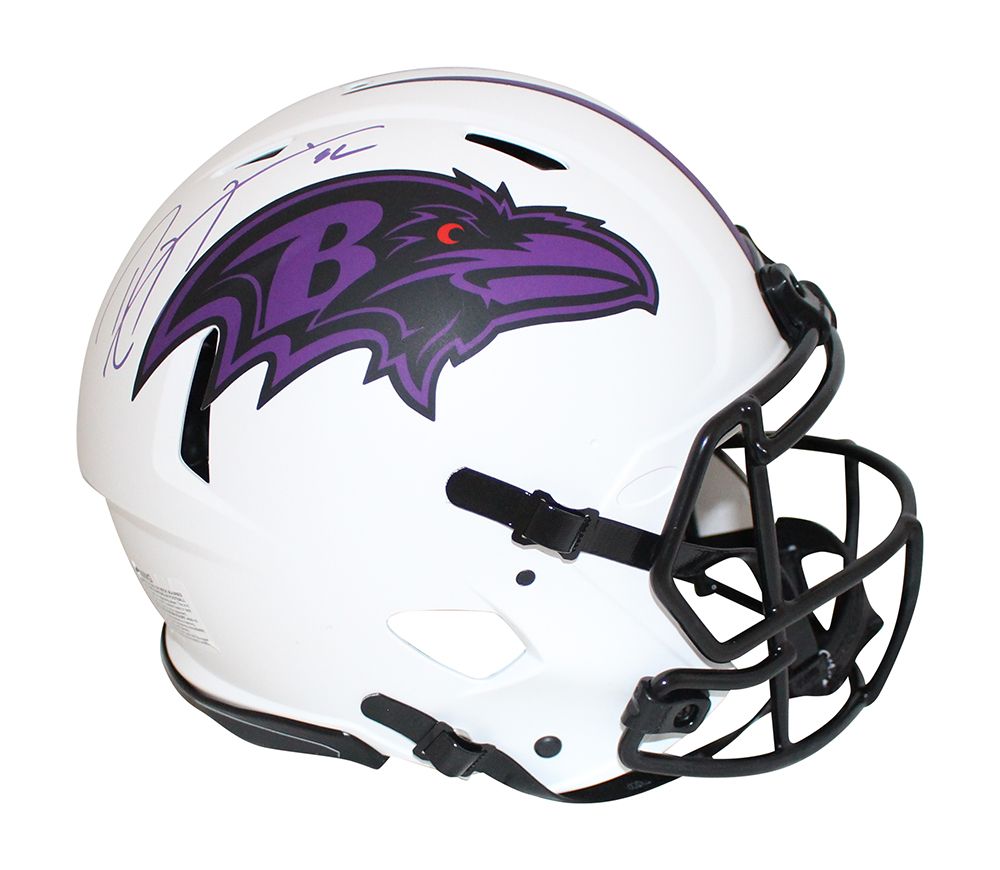 Ray Lewis Signed Baltimore Ravens Authentic Lunar Speed Helmet BAS