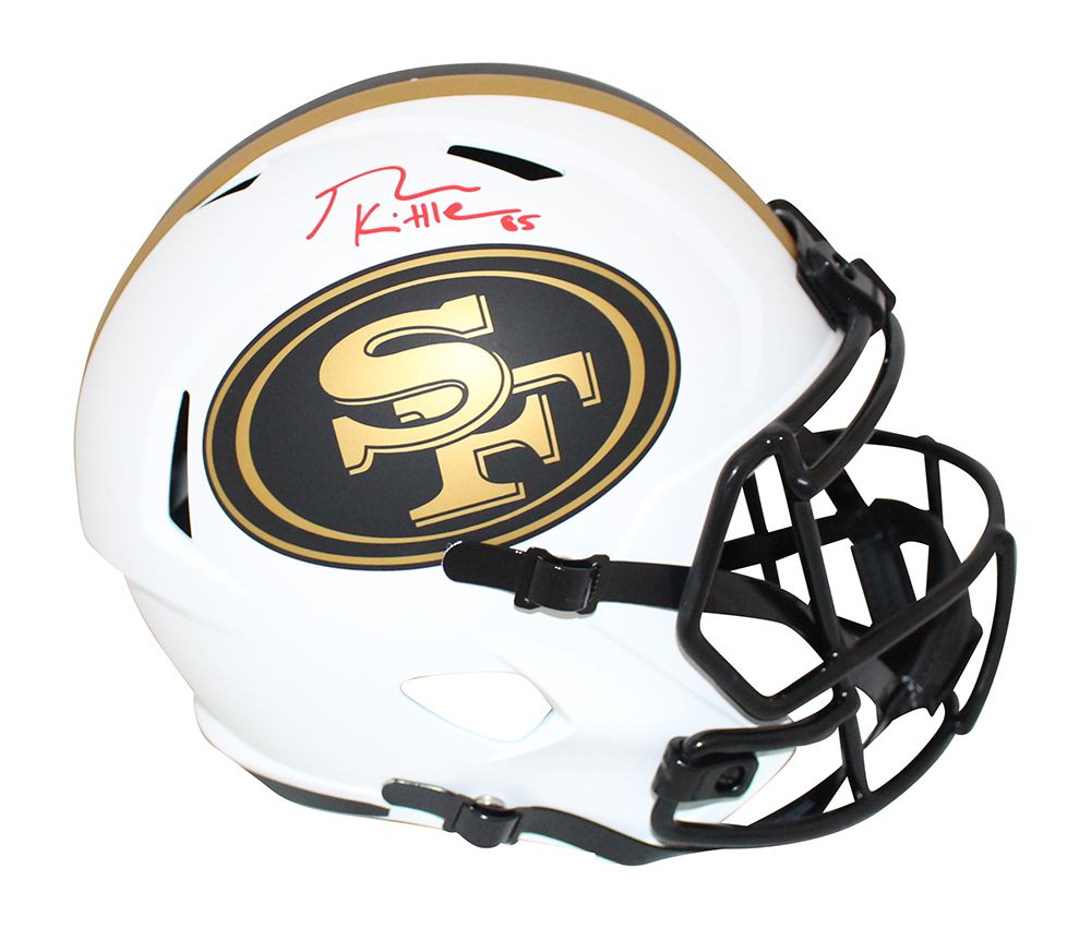 George Kittle Autographed San Francisco 49ers F/S Lunar Speed Helmet BAS