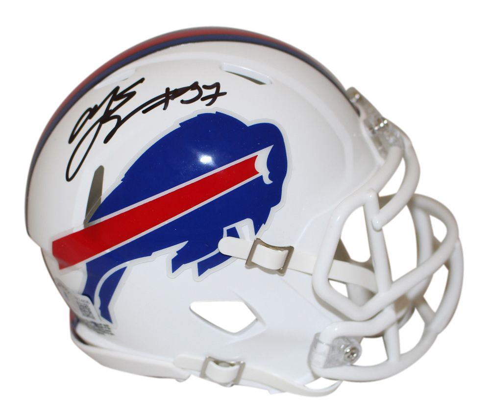 AJ Epenesa Autographed/Signed Buffalo Bills Speed Mini Helmet Beckett