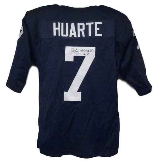 John Huarte Autographed Notre Dame Irish Blue Size XL Jersey