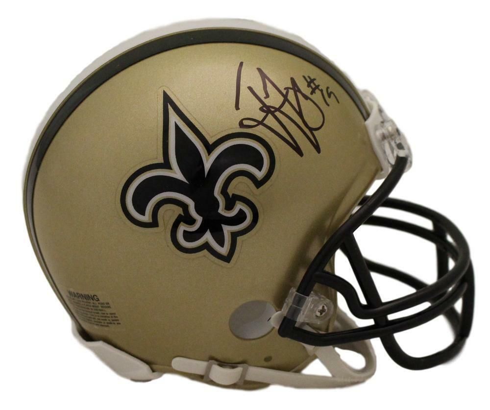 Ted Ginn Jr Autographed New Orleans Saints Mini Helmet JSA