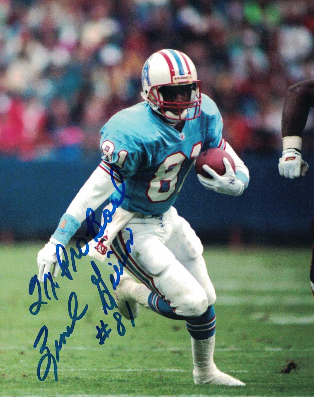Ernest Givins Autographed/Signed Houston Oilers 8x10 Photo 2x Pro Bowl