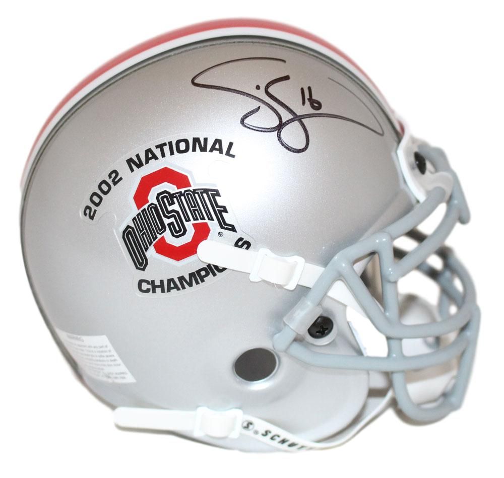 Craig Krenzel Signed Ohio State Buckeyes 2002 National Champs Mini Helmet