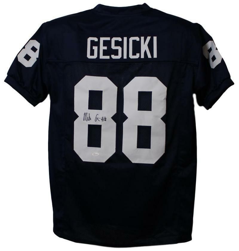 Mike Gesicki Autographed Penn State XL Blue Jersey JSA