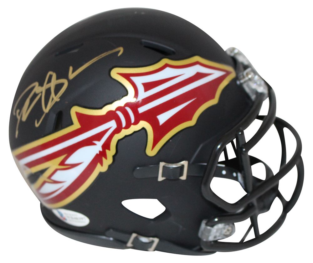 Deion Sanders Autographed Florida State Seminoles AMP Mini Helmet BAS