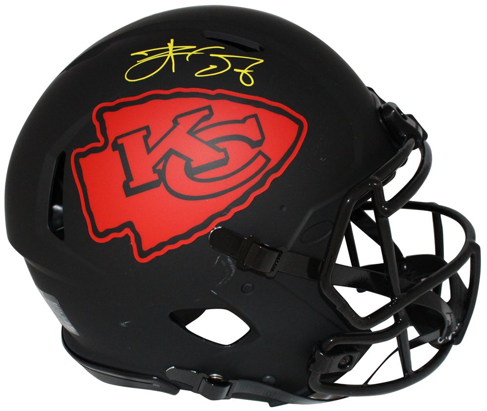 Travis Kelce Autographed Kansas City Chiefs Eclipse Authentic Helmet 41048