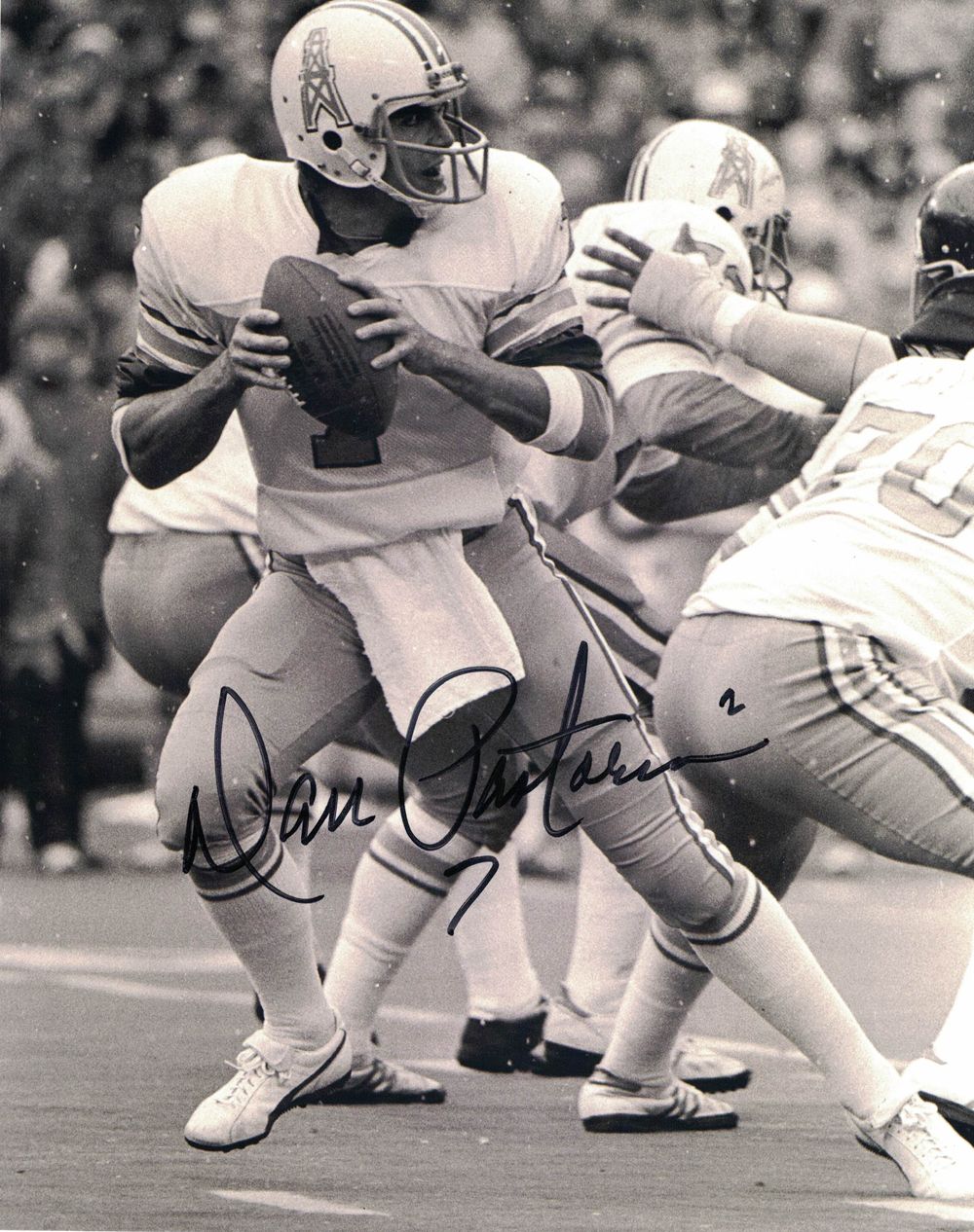Dan Pastorini Autographed/Signed Houston Oilers 8x10 Photo