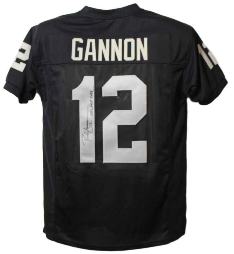 Rich Gannon Autographed Oakland Raiders XL Black Jersey NFL MVP