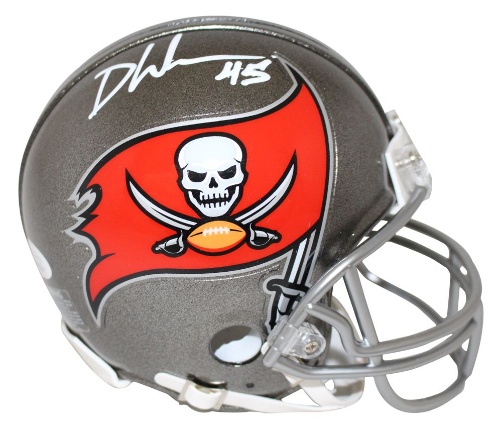 Devin White Autographed/Signed Tampa Bay Buccaneers Mini Helmet JSA