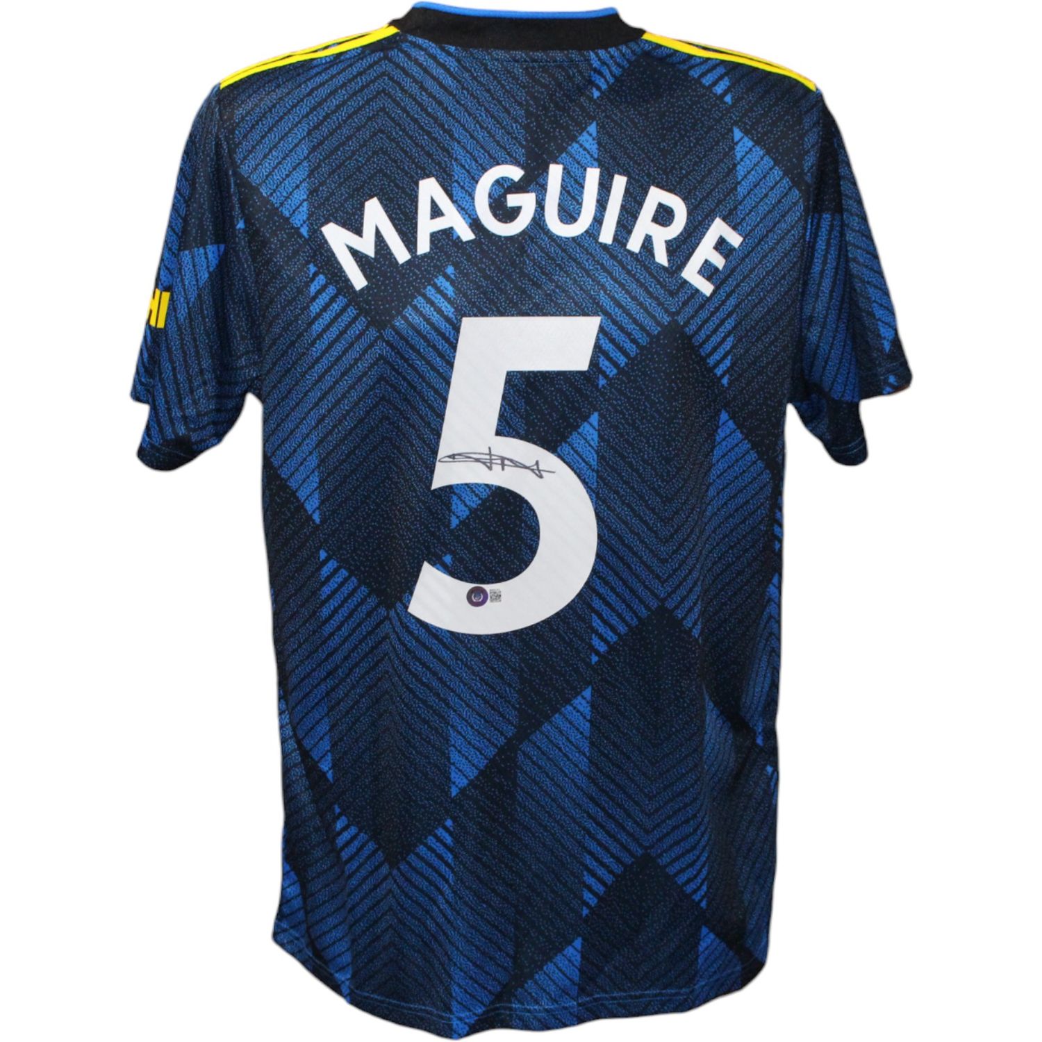 Harry Maguire Autographed Manchester United Blue Jersey Beckett