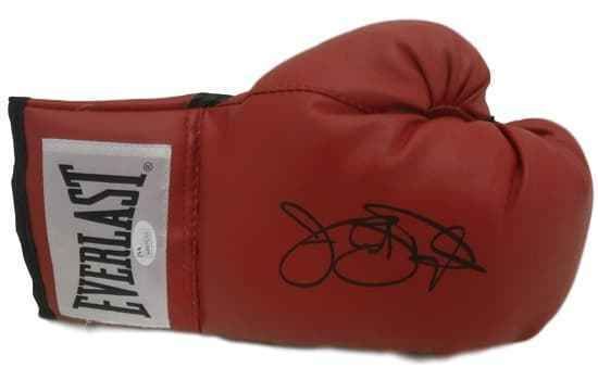 Buster Douglas Autographed Red Right Boxing Glove Name Only JSA
