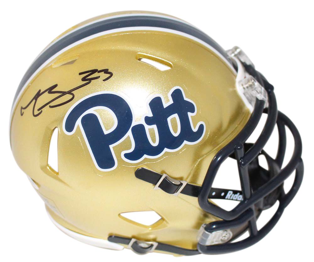 Tyler Boyd Autographed/Signed Pittsburgh Panthers Gold Mini Helmet JSA