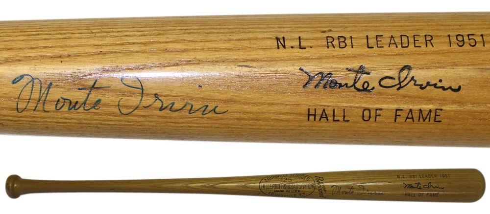 Monte Irvin Autographed San Francisco Giants Louisville Slugger Bat JSA