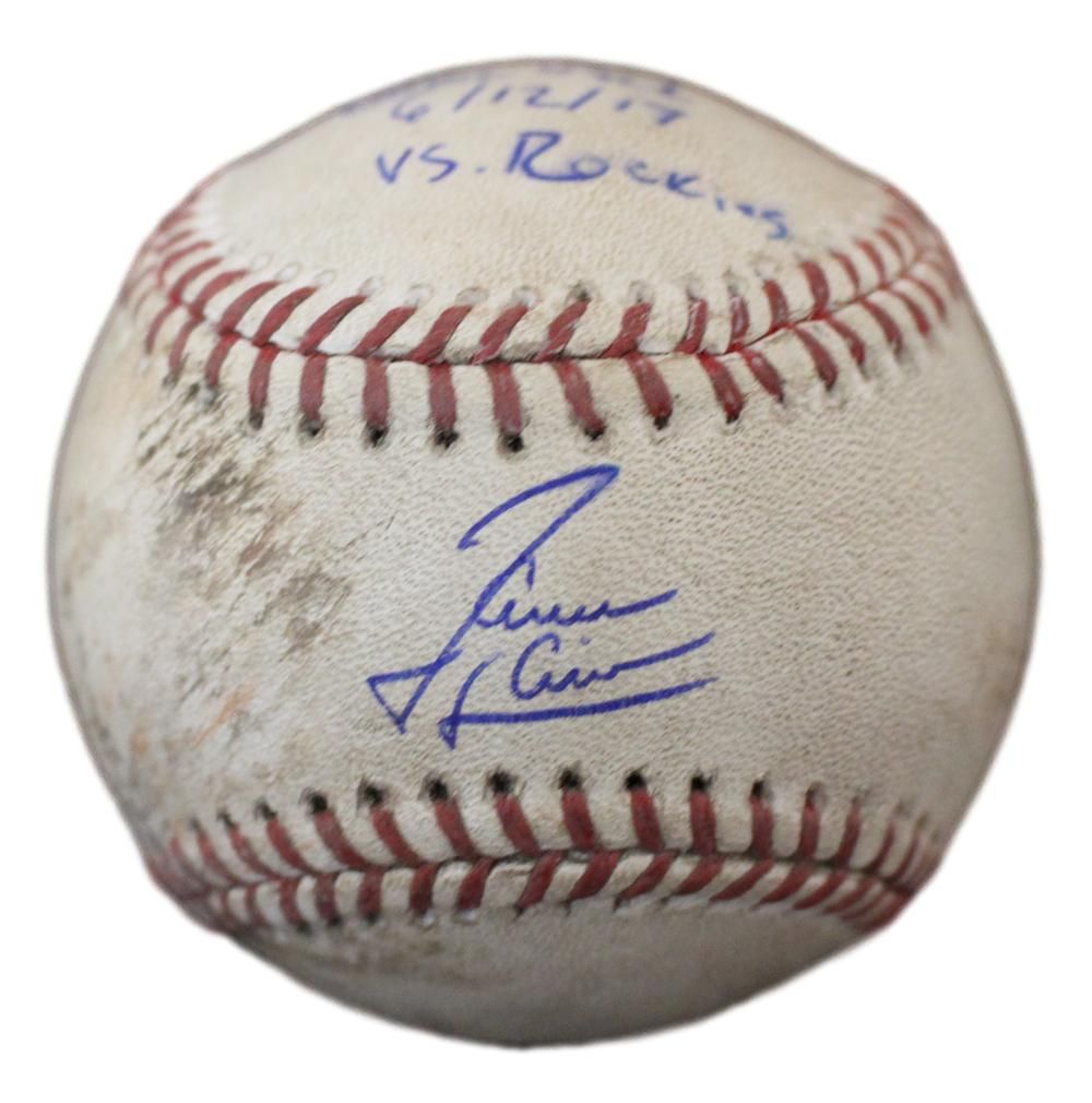 Jameson Taillon Autographed Pittsburgh Pirates Game Used OML Baseball MLB