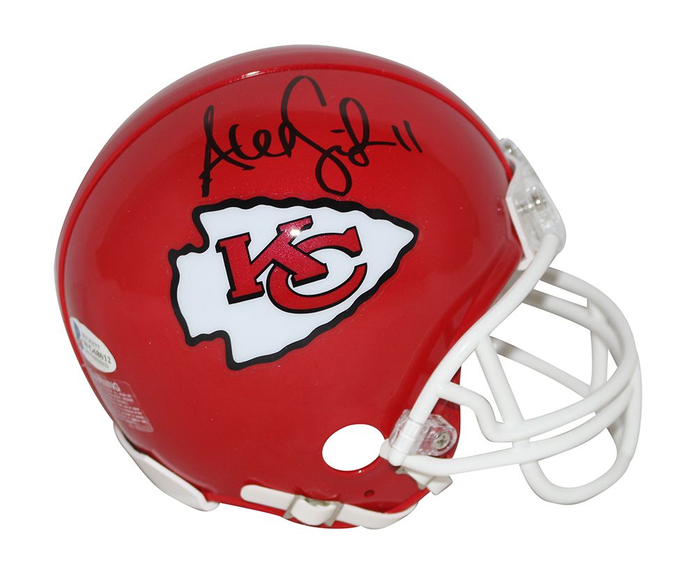 Alex Smith Autographed/Signed Kansas City Chiefs VSR4 Mini Helmet BAS