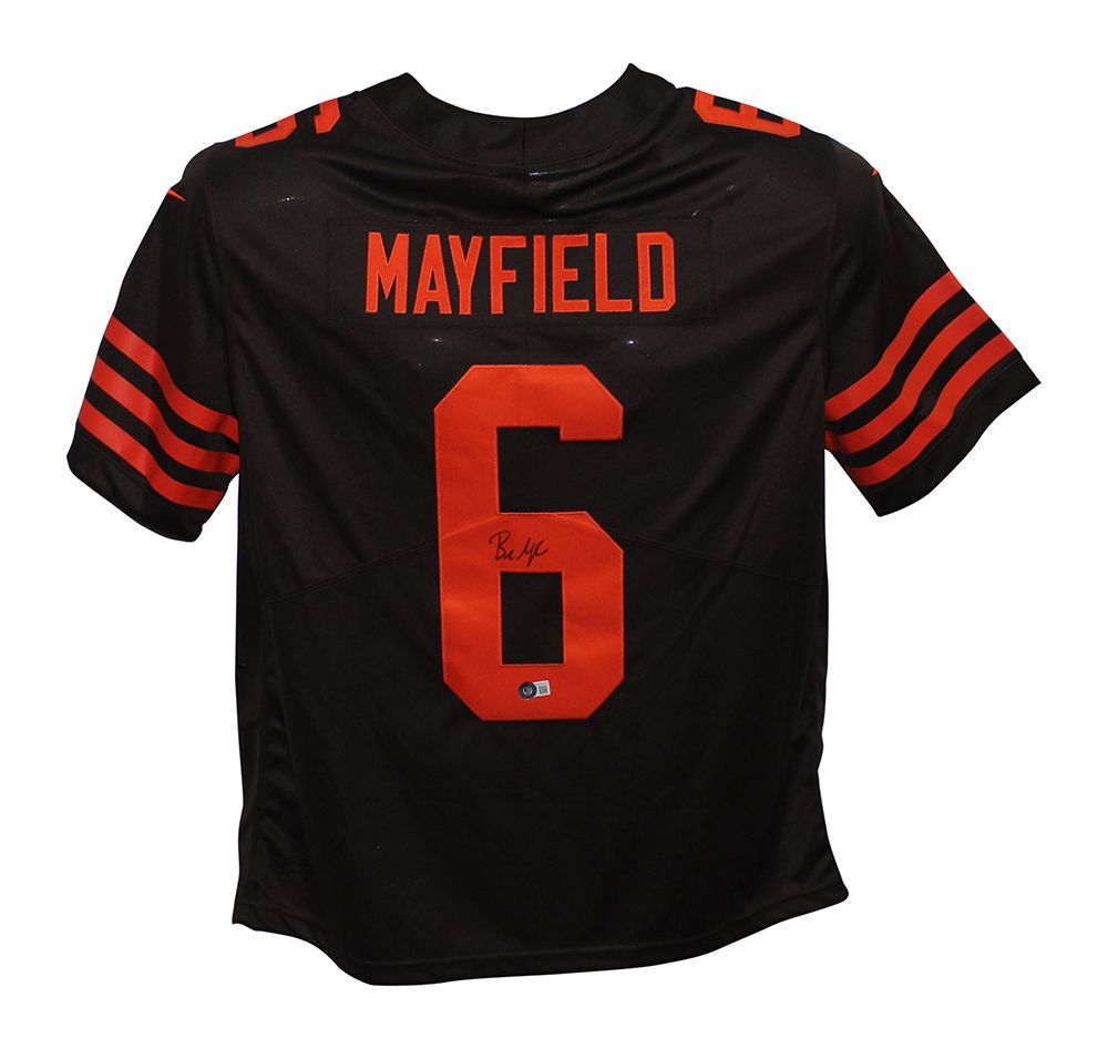 Baker Mayfield Autographed Cleveland Browns Nike Vapor XL Jersey BAS