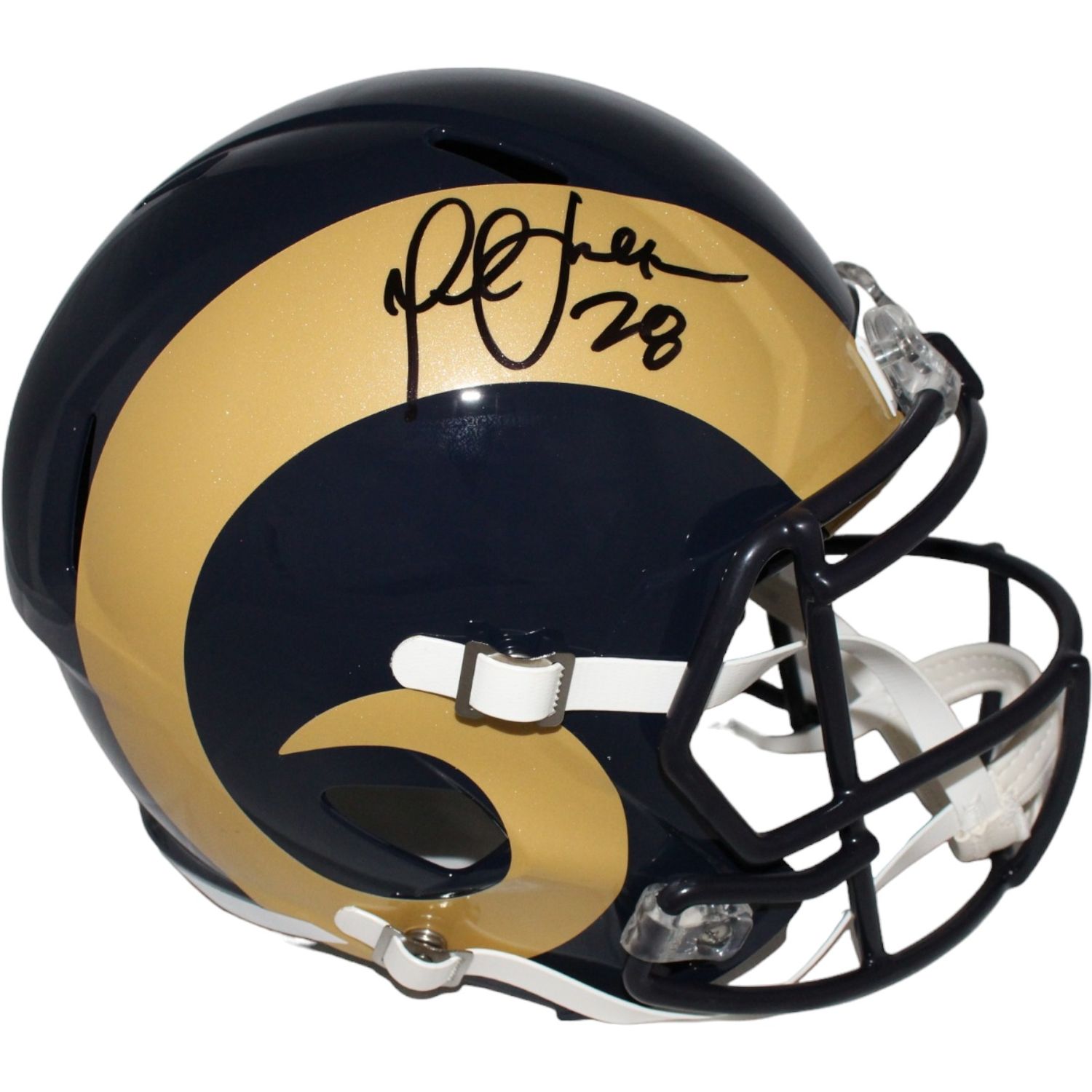 Marshall Faulk Autographed/Signed Los Angeles Rams F/S TB Rams Beckett