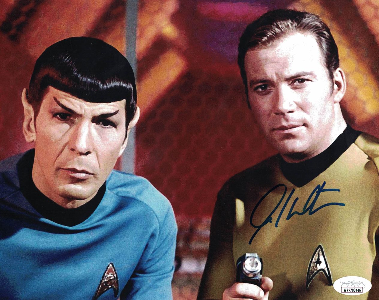 William Shatner Autographed/Signed Star Trek Captain Kirk 8x10 Photo JSA
