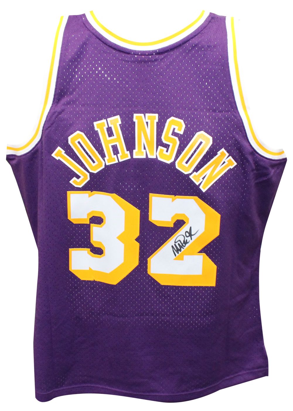 Magic Johnson Signed Swingman Los Angeles Lakers M&amp;N Jersey Beckett