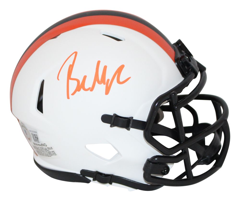 Baker Mayfield Autographed Cleveland Browns Lunar Mini Helmet BAS