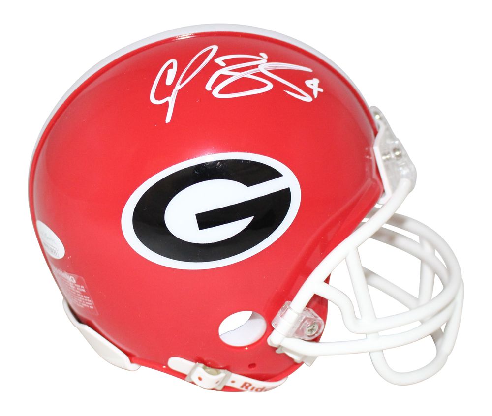 Champ Bailey Autographed/Signed Georgia Bulldogs Mini Helmet JSA