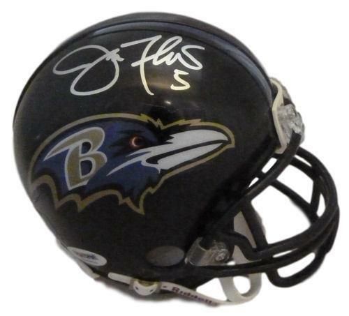 Joe Flacco Autographed Baltimore Ravens mini helmet w/PSA/DNA