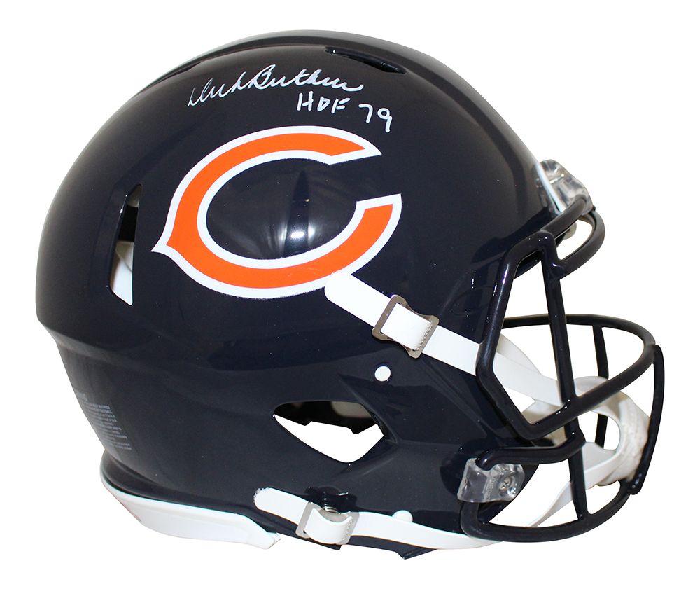 Dick Butkus Autographed Chicago Bears Authentic Speed Helmet HOF JSA