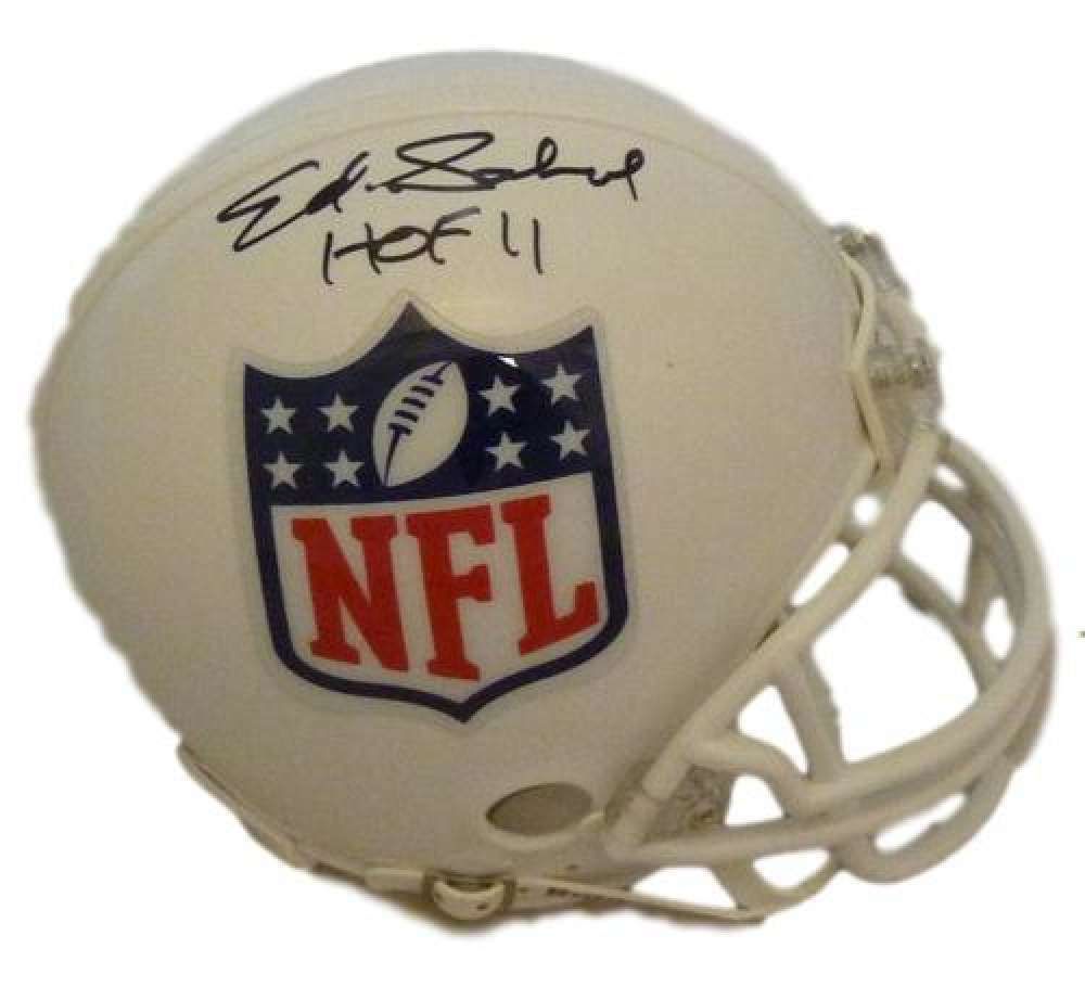 Ed Sabol Autographed NFL Shield Mini Helmet HOF 11 JSA