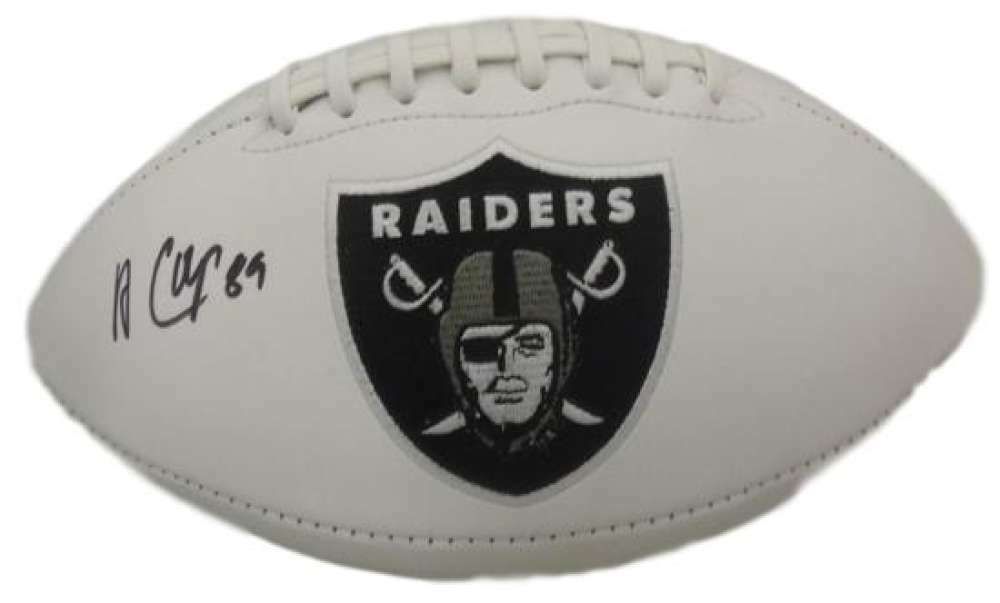 Amari Cooper Autographed Oakland Raiders White Panel Football JSA