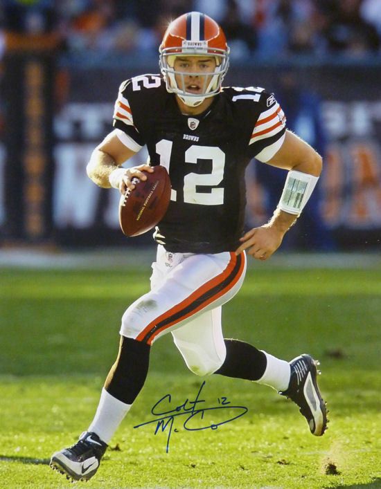 Colt McCoy Autographed Cleveland Browns 16x20 Photo