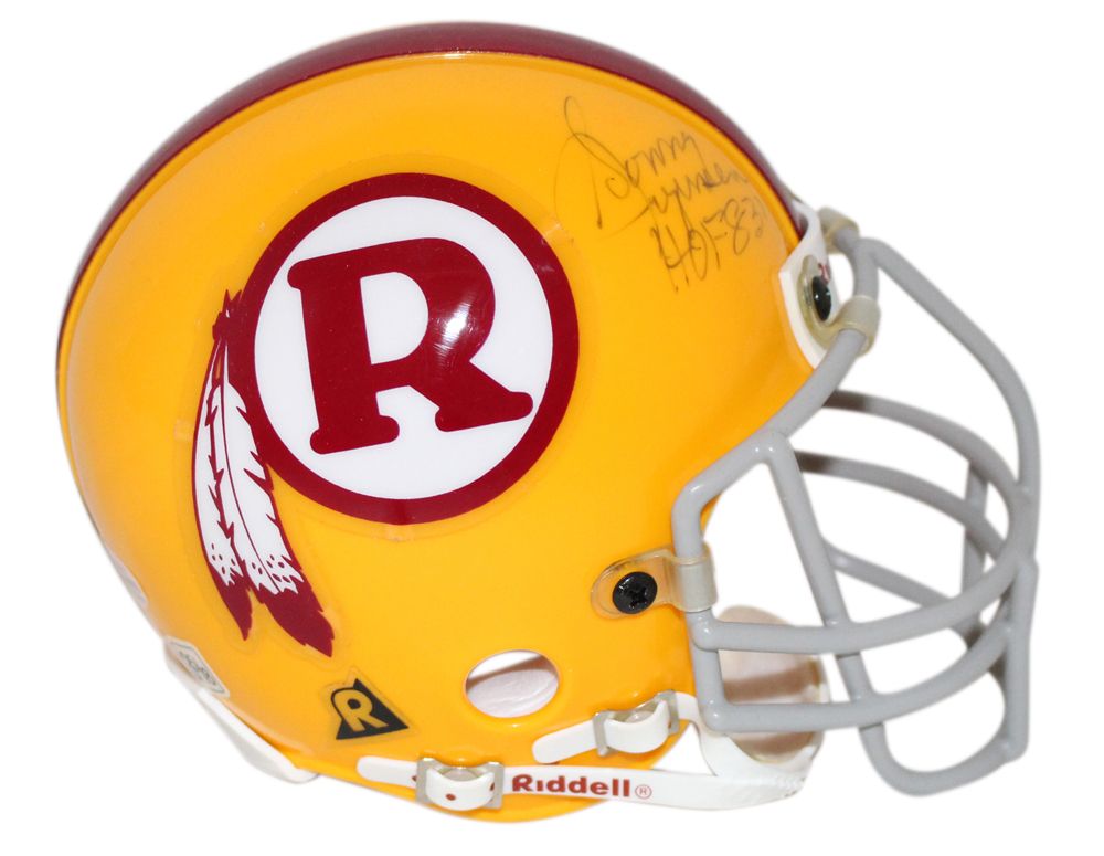 Sonny Jurgensen &amp; Charley Taylor Signed Authentic Mini Helmet Beckett