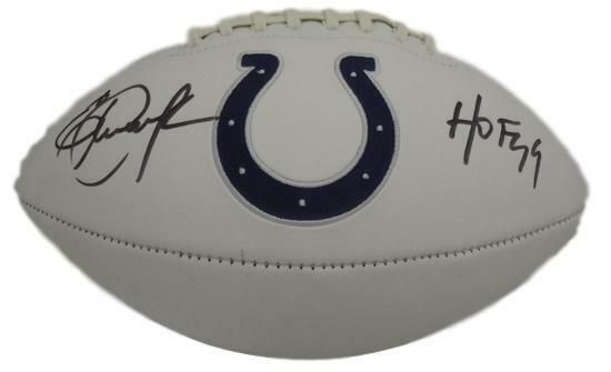 Eric Dickerson Autographed Indianapolis Colts Logo Football (HOF) JSA