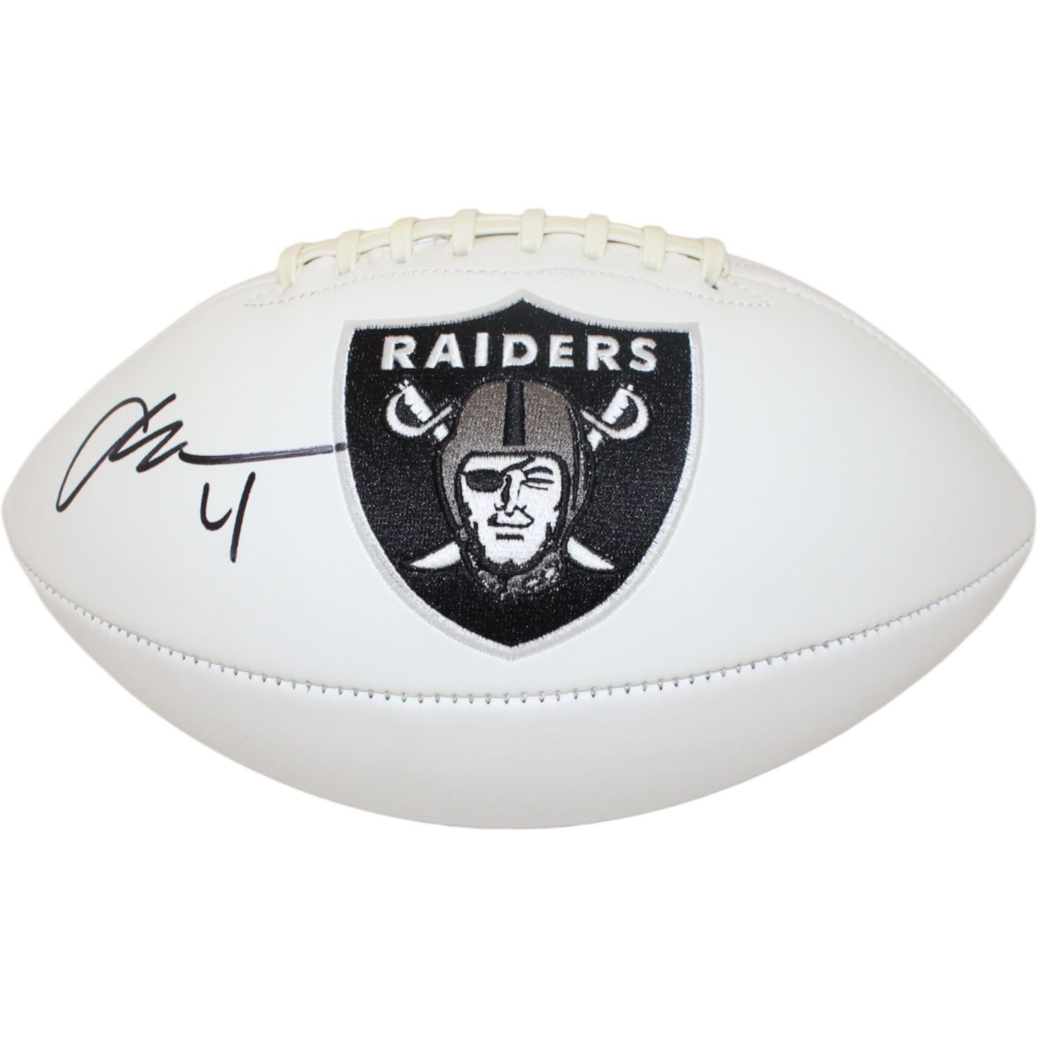 Aidan O&#39;Connell Signed Las Vegas Raiders Logo Football Beckett