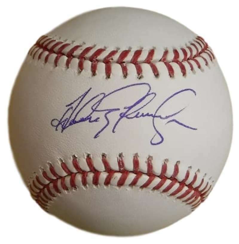 Andres Galarraga Autographed Colorado Rockies OML Baseball Name Only JSA