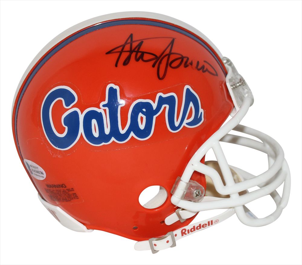 Steve Spurrier Autographed/Signed Florida Gators Mini Helmet BAS