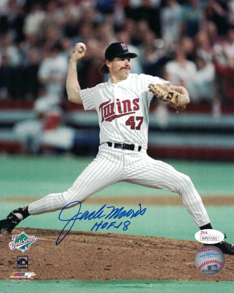 Jack Morris Autographed Detroit Tigers 91 WS 8x10 Photo HOF JSA