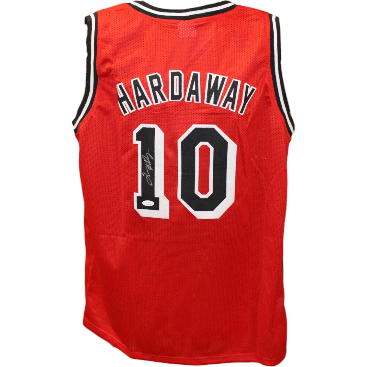 Tim Hardaway Autographed/Signed Pro Style Red Jersey HOF JSA