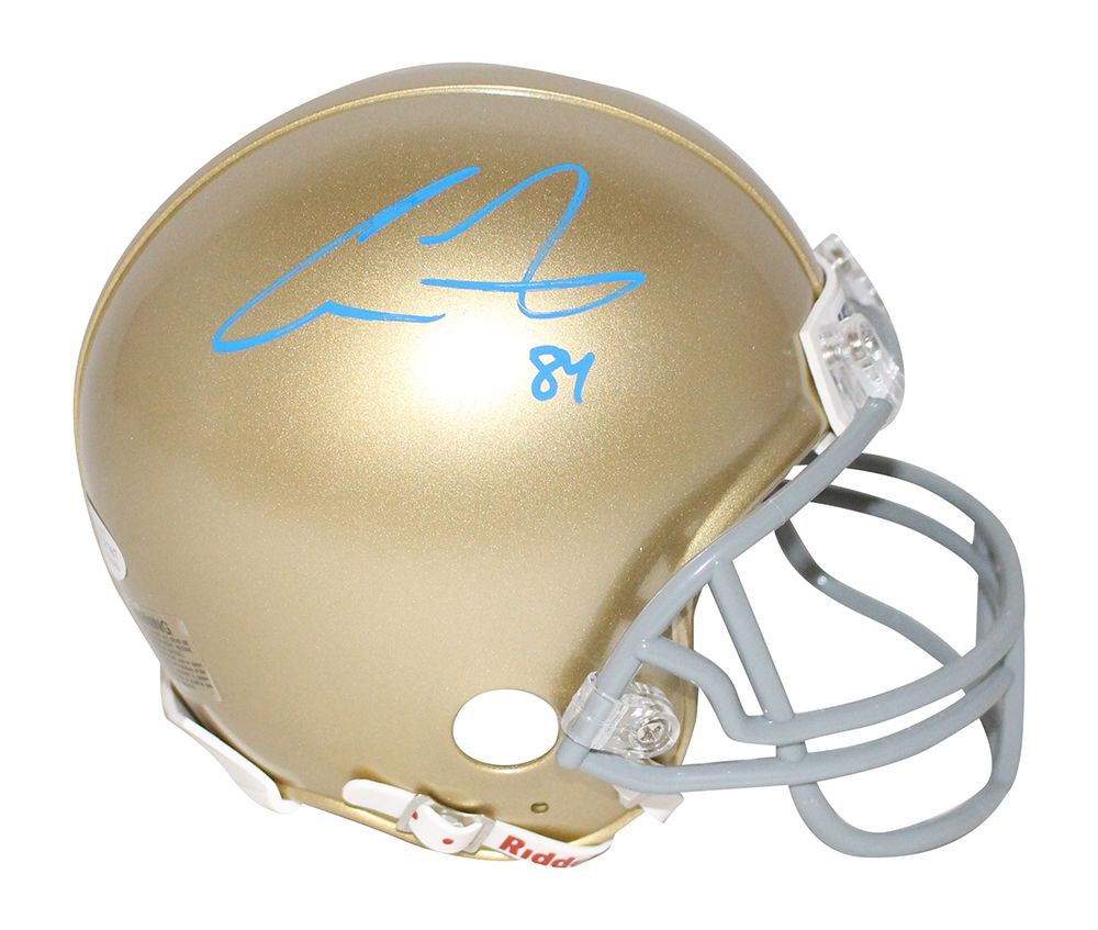 Cole Kmet Autographed/Signed Notre Dame Fighting Irish Mini Helmet BAS
