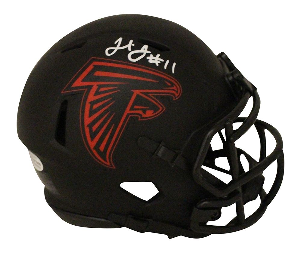 Julio Jones Autographed/Signed Atlanta Falcons Eclipse Mini Helmet BAS