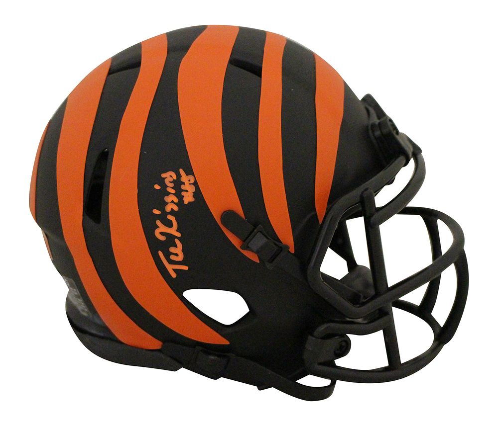 Tee Higgins Autographed/Signed Cincinnati Bengals Eclipse Mini Helmet BAS