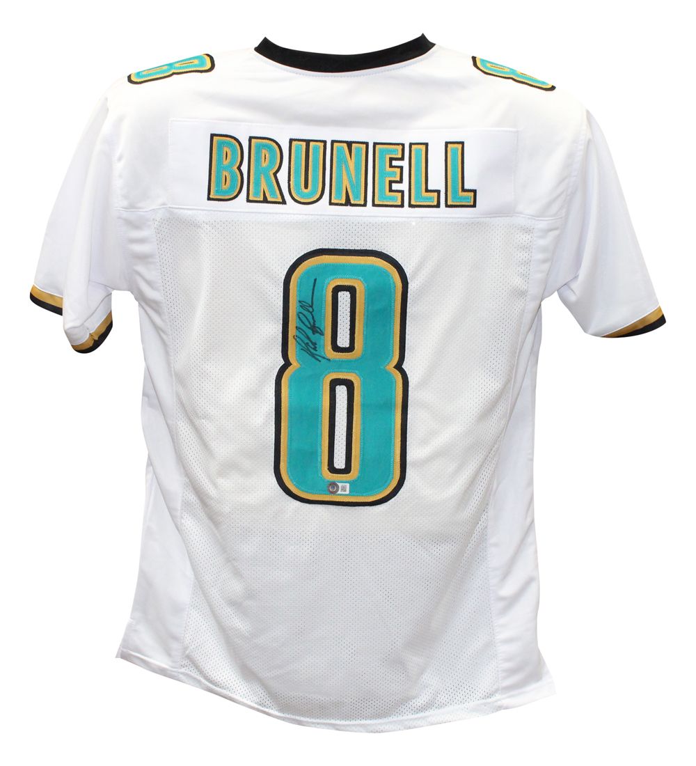 Mark Brunell Signed Jacksonville Jaguars Pro Style White XL Jersey BAS
