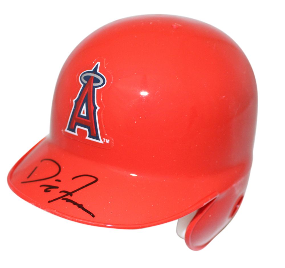David Freese Autographed Los Angeles Angels Mini Batting Helmet JSA