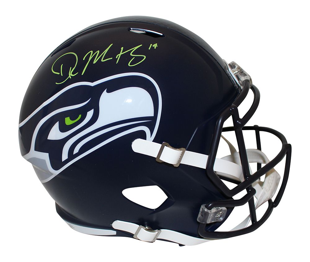DK Metcalf Autographed Seattle Seahawks F/S Speed Helmet Beckett