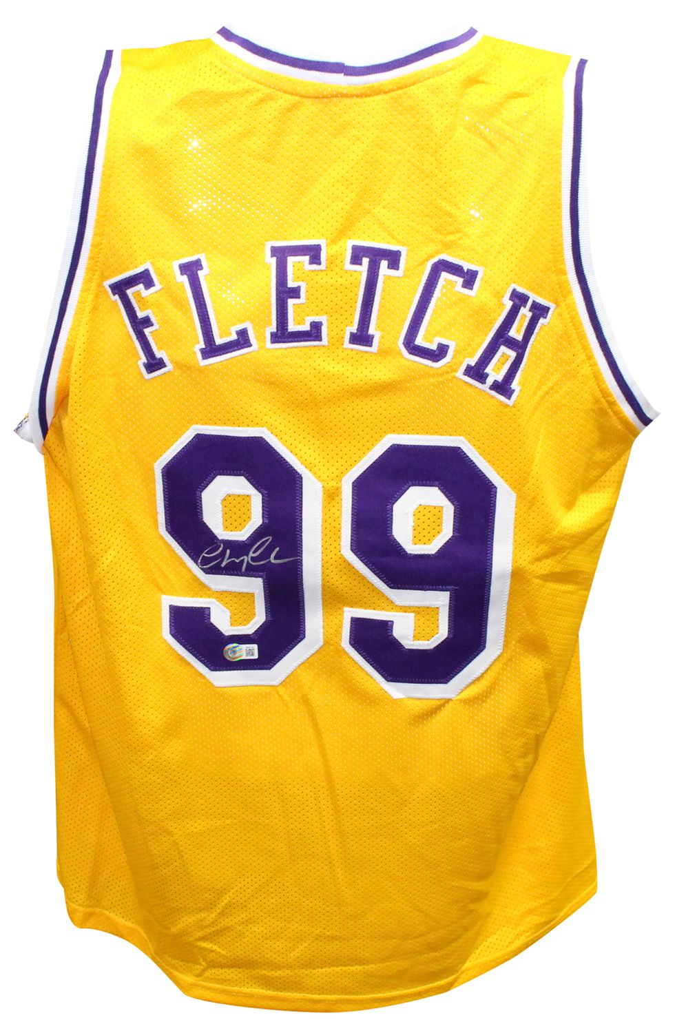 Chevy Chase Autographed Pro Style Yellow Fletch Jersey Beckett