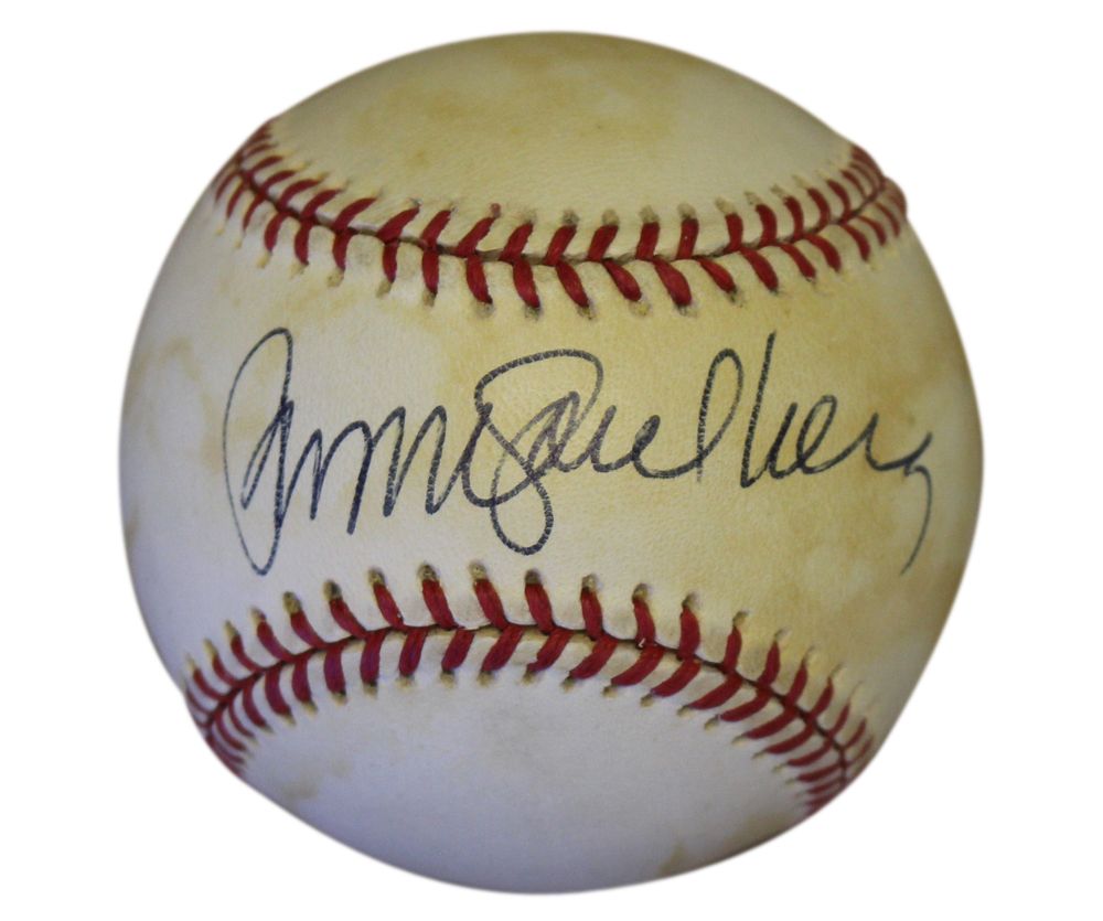 Ryne Sandberg Autographed Chicago Cubs National League Baseball JSA